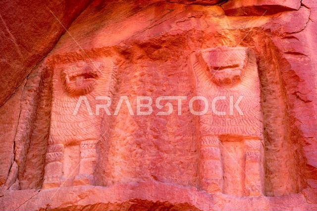 Saudi Arabia, Al Madinah Region, AlUla or Al Ula, Nabatean Tomb, Archaeologic Site of Dadan