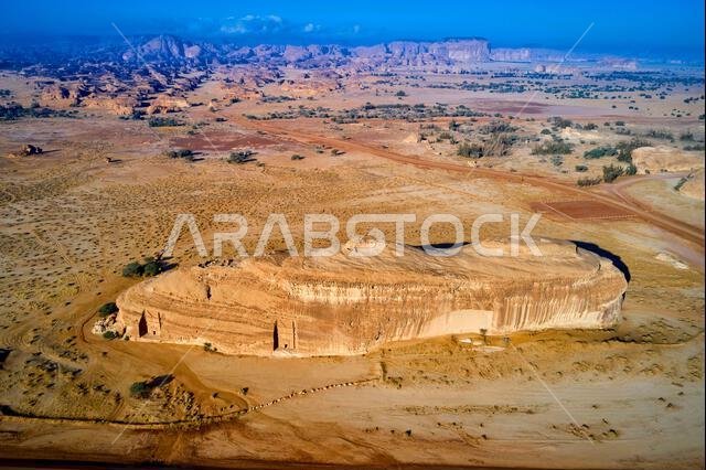 المملكة العربية السعودية، منطقة المدينة المنورة، العلا أو العلا، قبر النبطي في الحجر (مدائن صالح) الموقع الأثري، قبر جبل البنات