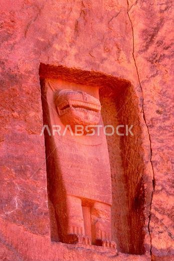 Saudi Arabia, Al Madinah Region, AlUla or Al Ula, Nabatean Tomb, Archaeologic Site of Dadan