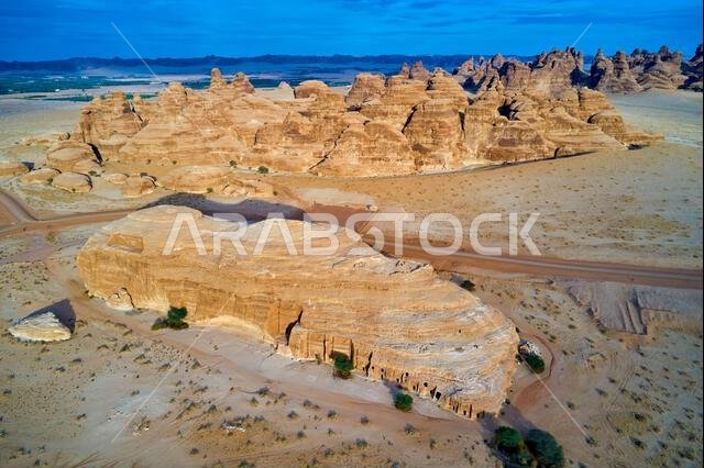 المملكة العربية السعودية، منطقة المدينة المنورة، العلا أو العلا، قبر النبطي في الحجر (مدائن صالح) الموقع الأثري، قبر جبل البنات المملكة العربية السعودية، منطقة المدينة المنورة، العلا أو العلا، قبر النبطي في الحجر (مدائن صالح) الموقع الأثري، قبر جبل البنات