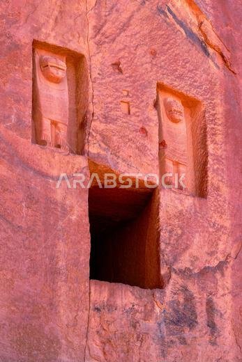Saudi Arabia, Al Madinah Region, AlUla or Al Ula, Nabatean Tomb, Archaeologic Site of Dadan