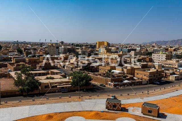 View over Hail, Kingdom of Saudi Arabia, Middle East
