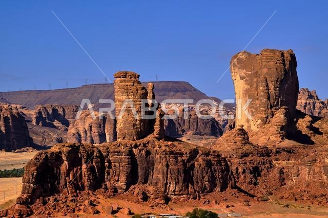 Saudi Arabia, Al Madinah Region, AlUla or Al Ula, landscape around the city of AlUla, oasis