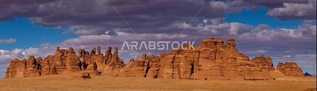 المملكة العربية السعودية، منطقة المدينة المنورة، العلا أو العلا، موقع المقابر النبطية في الحِجر (مدائن صالح) الأثري
