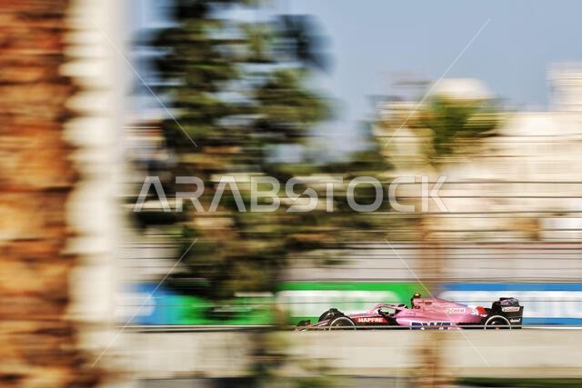 جدة، المملكة العربية السعودية. ٢٥ مارس ٢٠٢٢. إستيبان أوكون (فرنسا)، فريق ألبين للفورمولا ١، سيارة A522. ٢٥/٠٣/٢٠٢٢، بطولة العالم للفورمولا ١، الجولة الثانية، جائزة السعودية الكبرى، جدة، المملكة العربية السعودية، يوم التجارب الحرة. حقوق الصورة: XPB/Press Association Images. المصدر: XPB Images Ltd/Alamy Live News