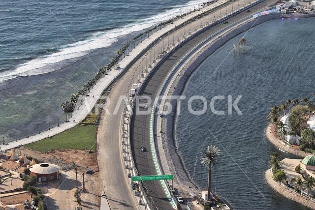 جدة، المملكة العربية السعودية. ٢٥ مارس ٢٠٢٢. جورج راسل (بريطانيا) سيارة مرسيدس AMG F1 W13. سباق الجائزة الكبرى السعودي، الجمعة ٢٥ مارس ٢٠٢٢. جدة، المملكة العربية السعودية. حقوق الصورة: جيمس موي/ألامي لايف نيوز.