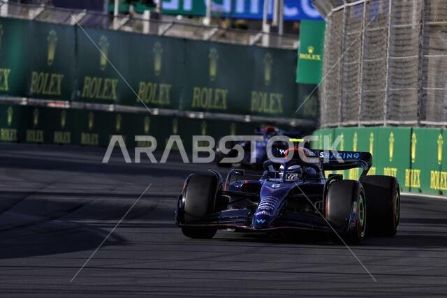 Nicholas Latifi (CDN) Williams Racing FW44. 25.03.2022 Formula 1 World Championship, Rd 2, Saudi Arabian Grand Prix, Jeddah, Saudi Arabia, Practice Day.  Photo credit should read: XPB/Press Association Images.