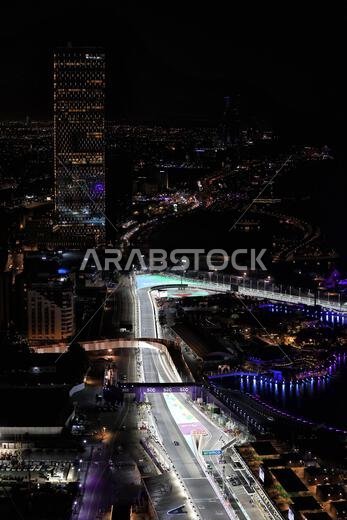 Jeddah, Saudi Arabia. 25th Mar, 2022. Nicholas Latifi (CDN) Williams Racing FW44. Saudi Arabian Grand Prix, Friday 25th March 2022. Jeddah, Saudi Arabia. Credit: James Moy/Alamy Live News