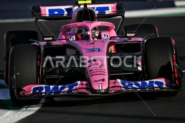 Jeddah, Saudi Arabia. 25th Mar, 2022. Jeddah, Saudi Arabia. 25th Mar, 2022. Esteban Ocon (FRA) Alpine F1 Team A522. Saudi Arabian Grand Prix, Friday 25th March 2022. Jeddah, Saudi Arabia. Credit: James Moy/Alamy Live News Credit: James Moy/Alamy Live News