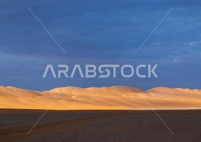 الكثبان الرملية في صحراء الربع الخالي، منطقة نجران، خباش، المملكة العربية السعودية الكثبان الرملية في صحراء الربع الخالي، منطقة نجران، خباش، المملكة العربية السعودية