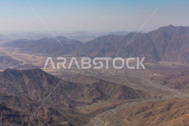 birdseye view of city of Taif