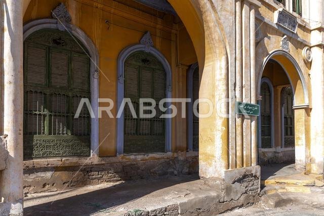 old door in a city of Taif in Saudi Arabia