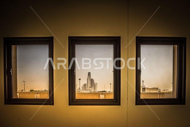KAFD Riyadh window framed