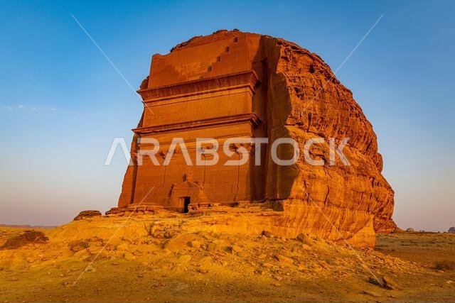 Tomb of Lihyan son of Kuza, Madain Saleh (Hegra) (Al Hijr), UNESCO World Heritage Site, Al Ula, Kingdom of Saudi Arabia, Middle East