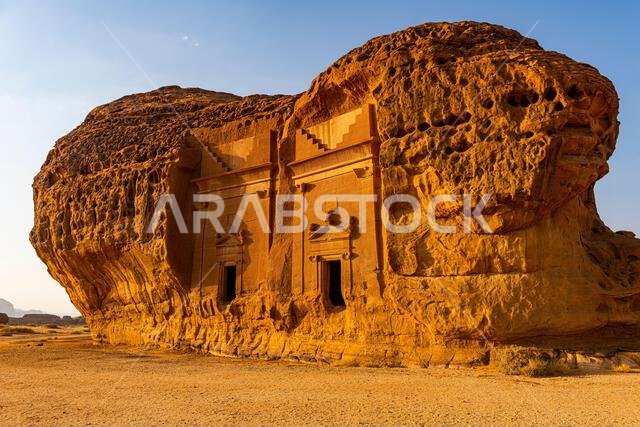 مقبرة صخرية، مدائن صالح (الحجر)، موقع تراث عالمي لليونسكو، العلا، المملكة العربية السعودية، الشرق الأوسط
