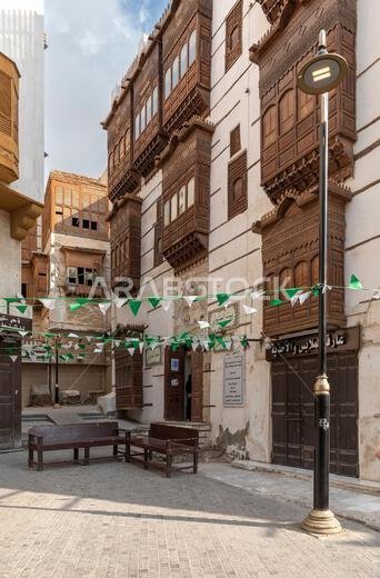 جدة، المملكة العربية السعودية، 6 يناير 2022: شوارع جدة القديمة