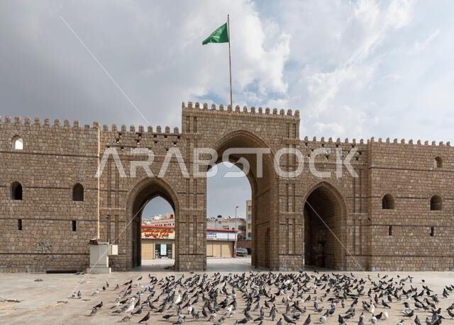 Jeddah, Saudi Arabia, 6th January 2022: city wall of old Jeddah