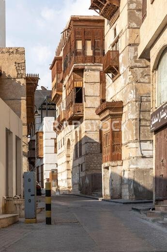 Jeddah, Saudi Arabia, 6th January 2022: streets of Old Jeddah