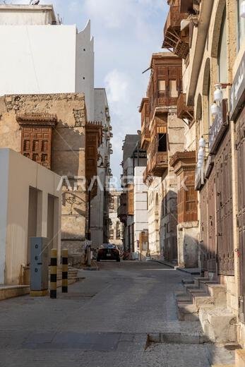 جدة، المملكة العربية السعودية، 6 يناير 2022: شوارع جدة القديمة