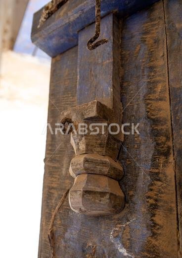 Old wooden door of a farasani house, Jazan Province, Farasan, Saudi Arabia Old wooden door of a farasani house, Jazan Province, Farasan, Saudi Arabia