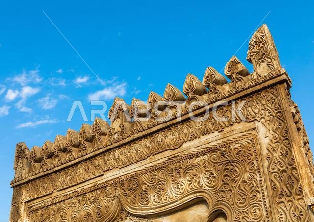 زخرفة الجبس للجدران الخارجية لمنزل الرفاعي، منطقة جازان، فرسان، المملكة العربية السعودية