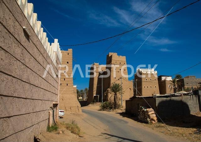 البيوت الطينية التقليدية القديمة، منطقة نجران، نجران، المملكة العربية السعودية