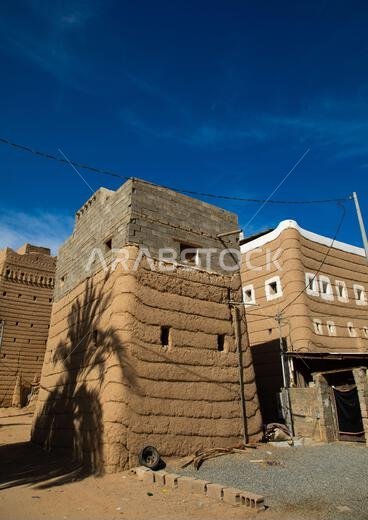 البيوت الطينية التقليدية القديمة، منطقة نجران، نجران، المملكة العربية السعودية