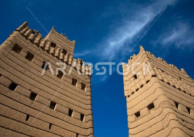 البيوت الطينية التقليدية القديمة، منطقة نجران، نجران، المملكة العربية السعودية