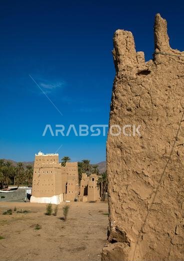 البيوت الطينية التقليدية القديمة، منطقة نجران، نجران، المملكة العربية السعودية