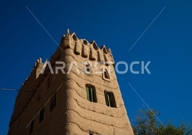 البيت الطيني القديم التقليدي، منطقة نجران، نجران، المملكة العربية السعودية