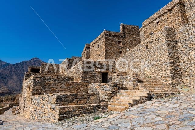 Zee Al-Ayn (Thee Ain) historic mountain village, Kingdom of Saudi Arabia, Middle East Zee Al-Ayn (Thee Ain) historic mountain village, Kingdom of Saudi Arabia, Middle East