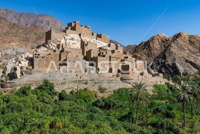 Zee Al-Ayn (Thee Ain) historic mountain village, Kingdom of Saudi Arabia, Middle East Zee Al-Ayn (Thee Ain) historic mountain village, Kingdom of Saudi Arabia, Middle East