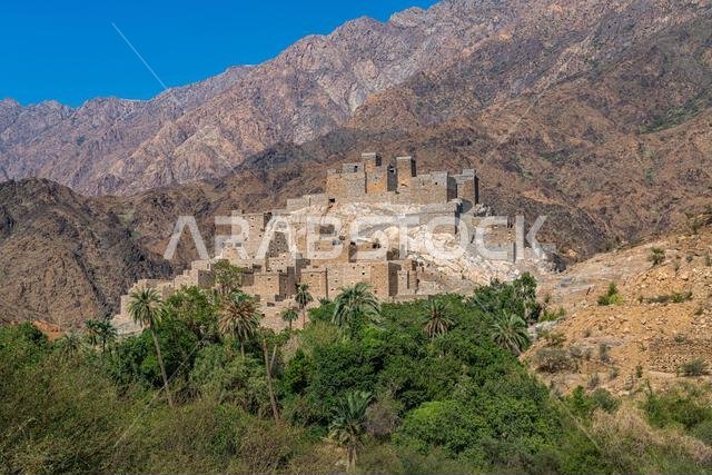 Zee Al-Ayn (Thee Ain) historic mountain village, Kingdom of Saudi Arabia, Middle East Zee Al-Ayn (Thee Ain) historic mountain village, Kingdom of Saudi Arabia, Middle East