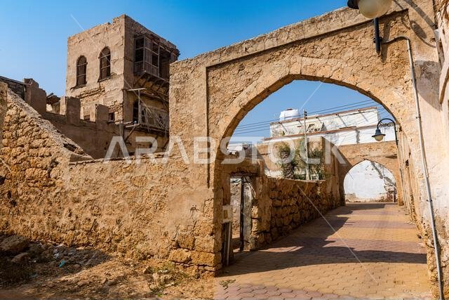 Beautiful old merchant house, Farasan islands, Kingdom of Saudi Arabia, Middle East