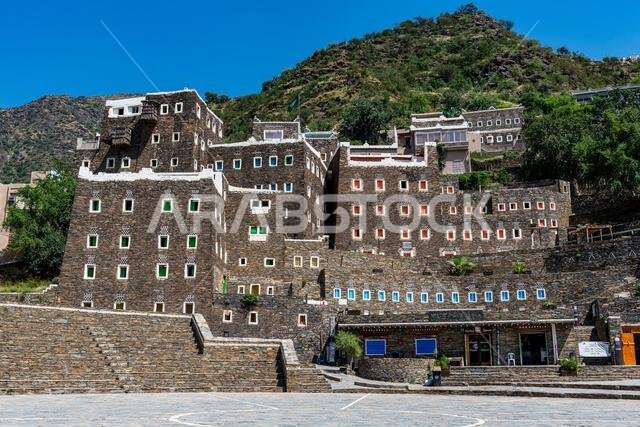 Rijal Almaa mountain village, Asir Mountains, Kingdom of Saudi Arabia, Middle East Rijal Almaa mountain village, Asir Mountains, Kingdom of Saudi Arabia, Middle East