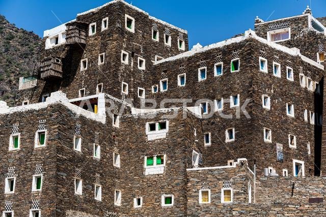 Rijal Almaa mountain village, Asir Mountains, Kingdom of Saudi Arabia, Middle East Rijal Almaa mountain village, Asir Mountains, Kingdom of Saudi Arabia, Middle East