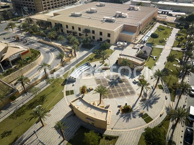 An aerial view of a city Riyadh