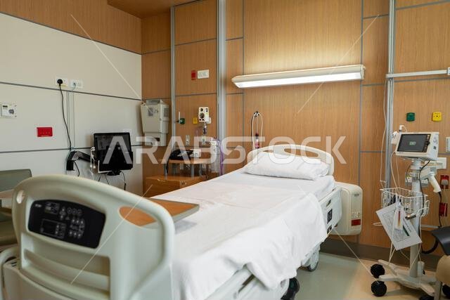 Hospital. A dedicated patient room.