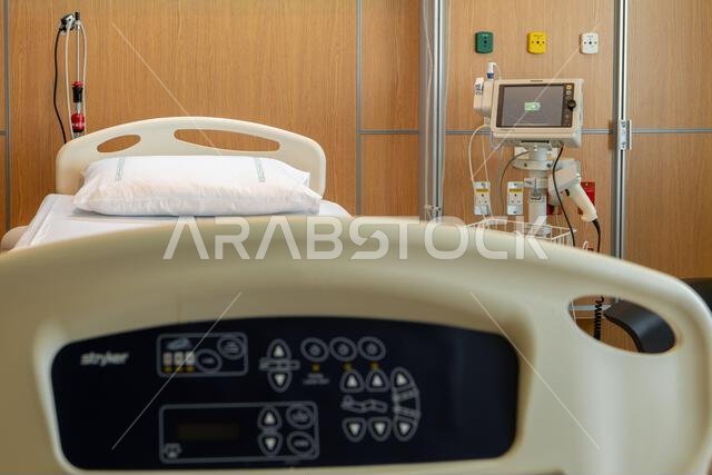 Hospital. A dedicated patient room. Hospital. A dedicated patient room.