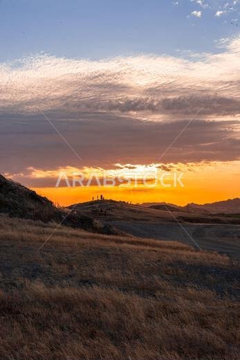 Sunset colors from the Saudi Arabian desert
