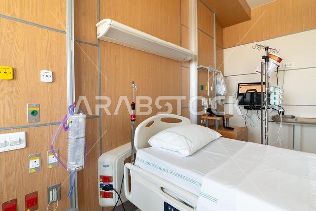 Hospital. A dedicated patient room.
