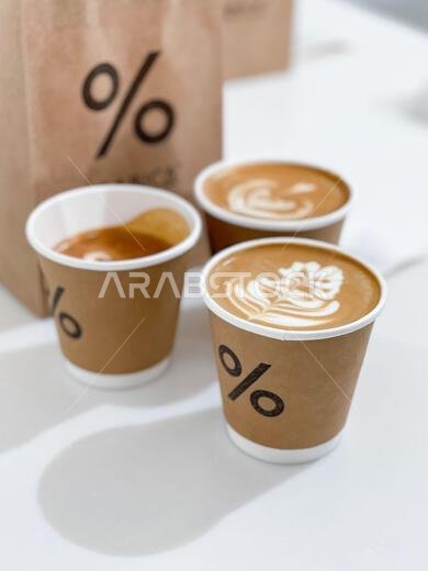 % Arabica coffee shop and roastery photographed on January 30, 2024 in Riyadh, Saudi Arabia. % Arabica is an international Japanese specialty coffee chain brand founded by Kenneth Shoji and headquartered in the KyotoÕs historic Higashiyama district with over 130 locations internationally. The stores focus on having a clean, minimalist style fitting the Japanese design principles of simple beauty. Photo by Victor Fraile / Power Sport Images % Arabica coffee shop and roastery photographed on January 30, 2024 in Riyadh, Saudi Arabia. % Arabica is an international Japanese specialty coffee chain brand founded by Kenneth Shoji and headquartered in the KyotoÕs historic Higashiyama district with over 130 locations internationally. The stores focus on having a clean, minimalist style fitting the Japanese design principles of simple beauty. Photo by Victor Fraile / Power Sport Images