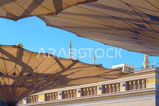 المدينة المنورة، المملكة العربية السعودية - 09 مارس 2023، المسجد النبوي الرئيسي المسجد النبوي، المدينة المنورة، المملكة العربية السعودية