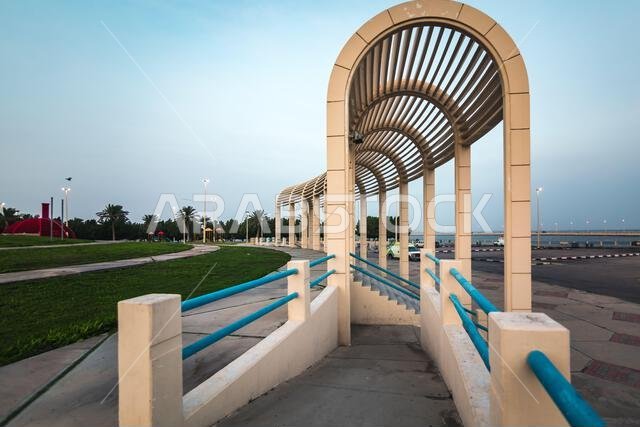 Wonderful morning view in Marjan island in Dammam Corniche -Saudi Arabia.