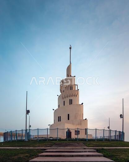 Wonderful morning view in Marjan island in Dammam Corniche -Saudi Arabia.