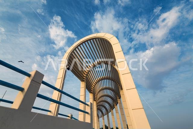 Wonderful morning view in Marjan island in Dammam Corniche -Saudi Arabia.