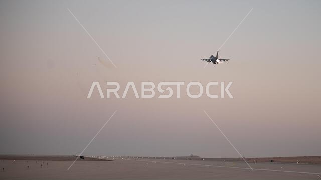 U.S. Air Force F-16 Fighting Falcons takes off from Prince Sultan Air Base, Kingdom of Saudi Arabia, Jan. 4, 2022, in support of a joint training mission with additional U.S. Air Force and U.S. Marine Corps aircraft, to include the E-11A Battlefield Airborne Communications Node (BACN) and F/A-18 Hornets. Complex missions such as these increase aircrew’s abilities across the U.S. Central Command’s area of responsibility, ultimately strengthening the lethality of the total force.. (U.S. Air Force 