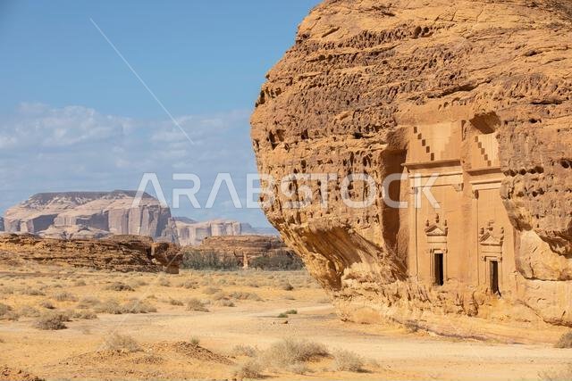 غرف الدفن الشهيرة في الحِجر، العلا، في المملكة العربية السعودية