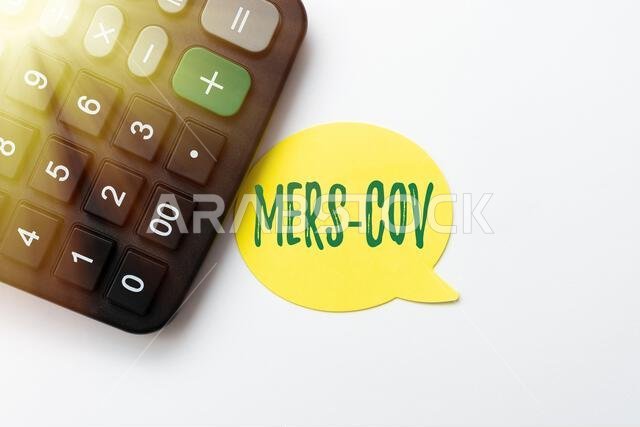 Text caption presenting Mers Cov. Business showcase viral respiratory illness that first reported Saudi Arabia Calculating Expenses Budgeting Ideas
