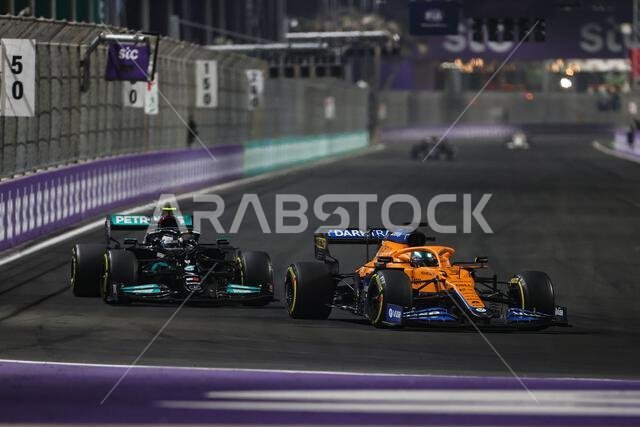 Jeddah, Saudi Arabia, 05/12/2021, Daniel Ricciardo (AUS) McLaren MCL35M. 05.12.2021. Formula 1 World Championship, Rd 21, Saudi Arabian Grand Prix, Jeddah, Saudi Arabia, Race Day.  Photo credit should read: XPB/Press Association Images.
